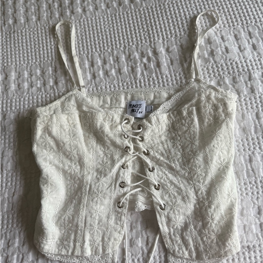 Princess Polly lace up crop top